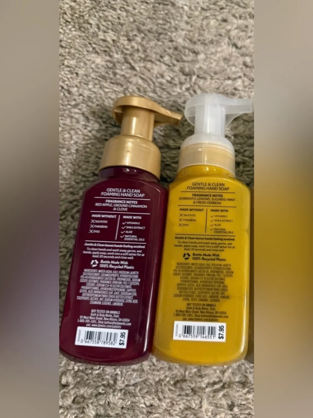 Bath & Body Works Holiday Christmas Summer Gentle & Clean Foaming Hand Soap Set